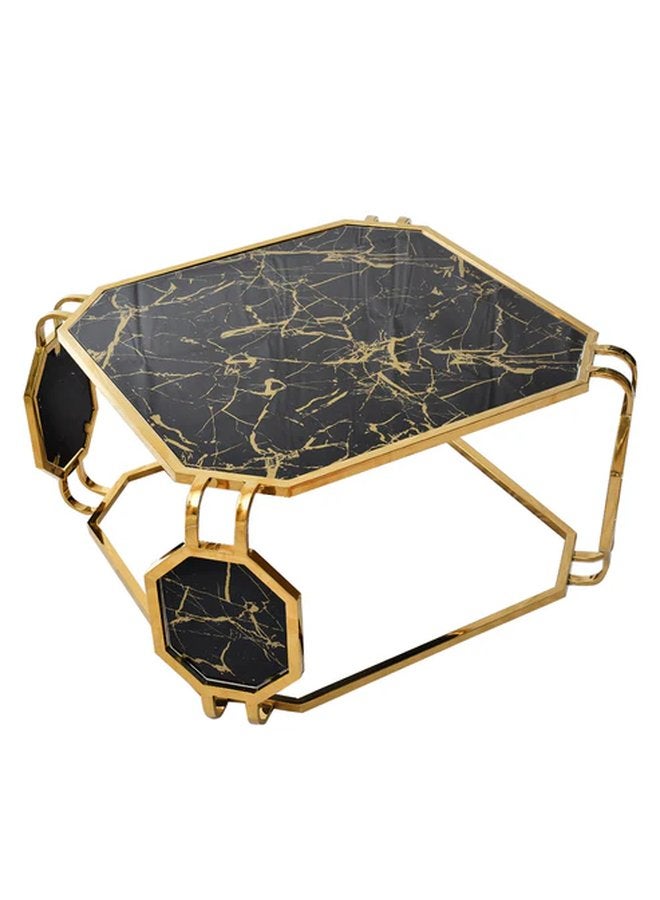 Coffee Table 80 X 80 Cm Gold Stainless Steel